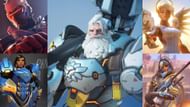Team comp with Reinhardt, Soldier76, Pharah, Mercy, and Ana (Image via Blizzard Entertainment & Sportskeeda)